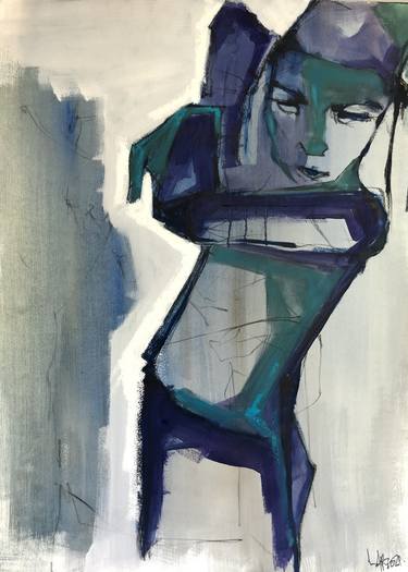Original Expressionism Women Paintings by Laurent Anastay Ponsolle