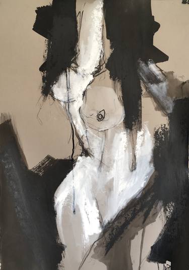 Original Women Drawings by Laurent Anastay Ponsolle