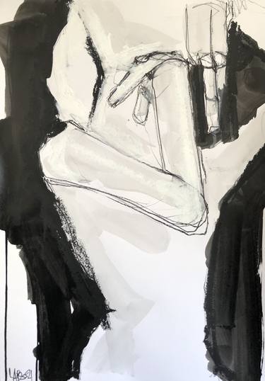 Original Expressionism Women Drawings by Laurent Anastay Ponsolle