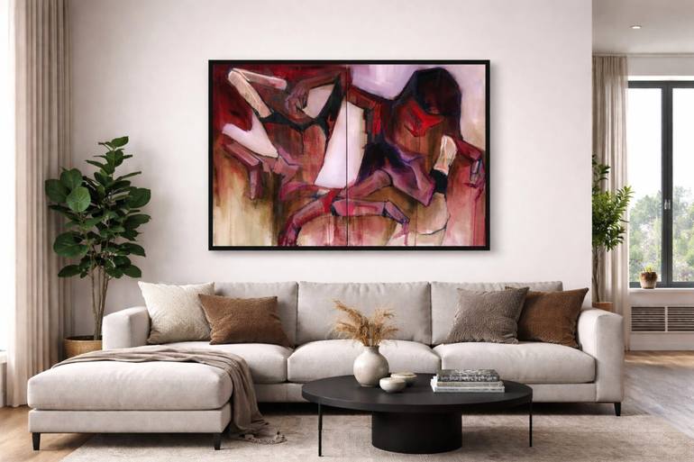 Original Expressionism People Painting by Laurent Anastay Ponsolle