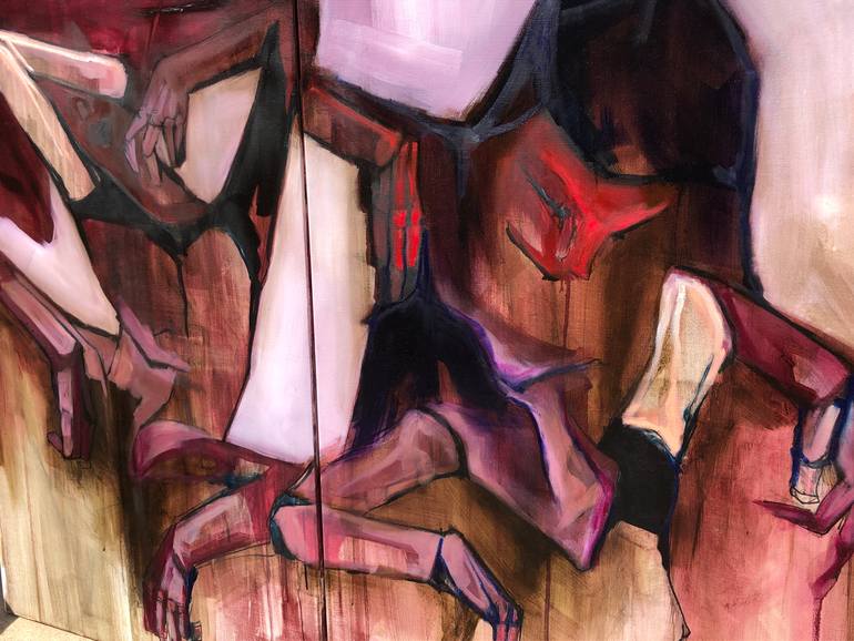 Original Expressionism People Painting by Laurent Anastay Ponsolle