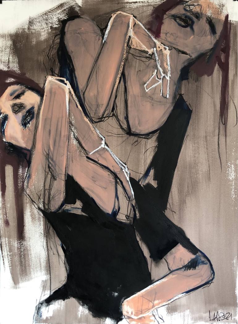 Print of Expressionism Women Paintings by Laurent Anastay Ponsolle