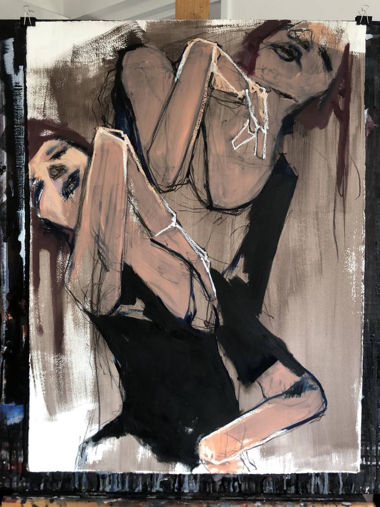 Original Expressionism Women Painting by Laurent Anastay Ponsolle