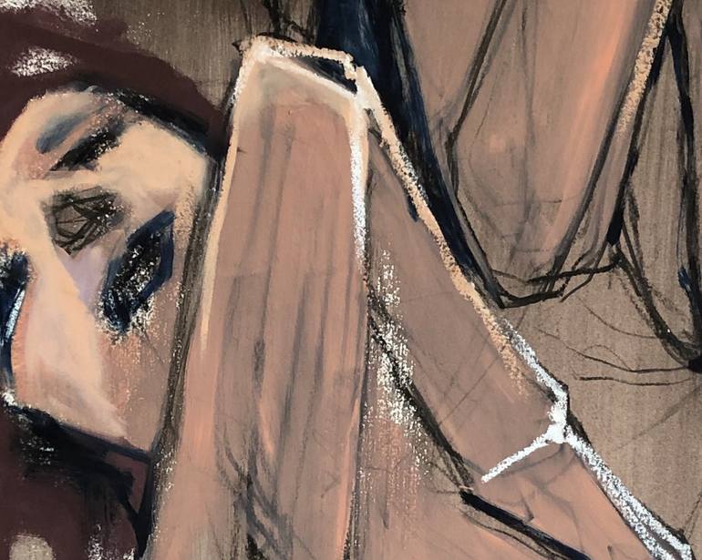 Original Expressionism Women Painting by Laurent Anastay Ponsolle