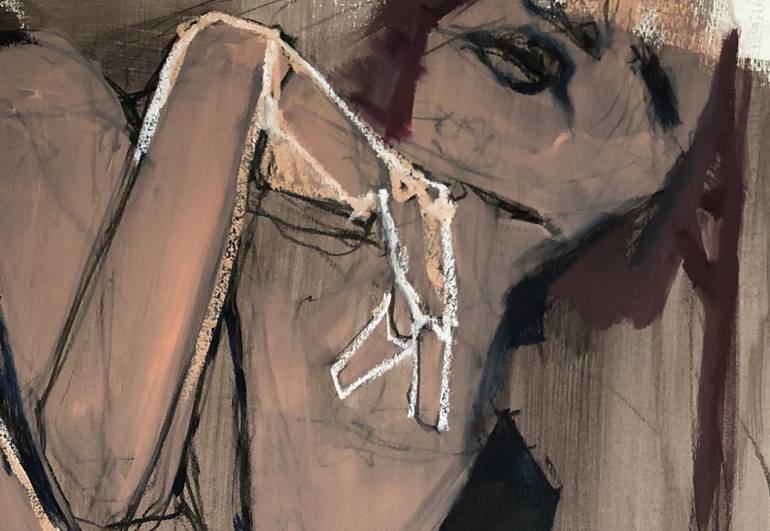Original Expressionism Women Painting by Laurent Anastay Ponsolle