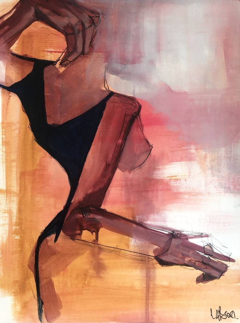 Original Expressionism Women Paintings by Laurent Anastay Ponsolle