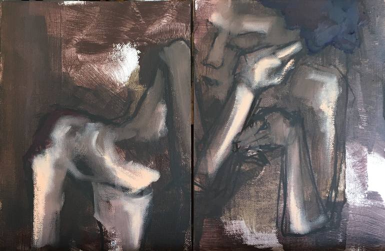 Original Expressionism Women Paintings by Laurent Anastay Ponsolle