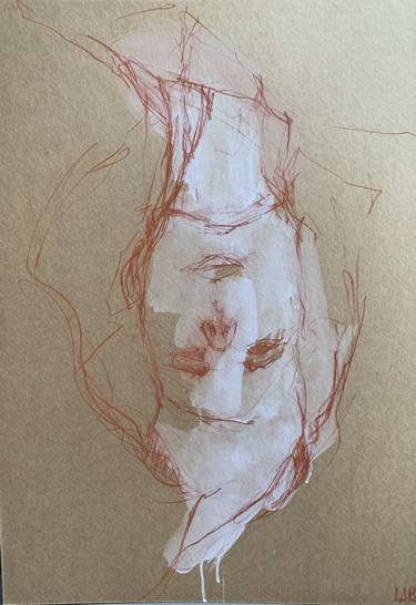 Original Expressionism Portrait Drawings by Laurent Anastay Ponsolle