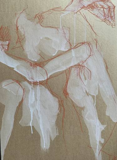 Print of Expressionism Love Drawings by Laurent Anastay Ponsolle