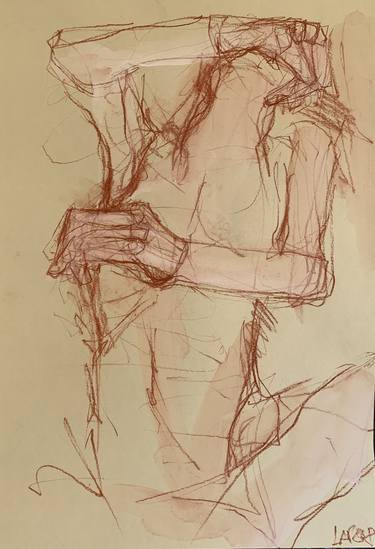 Original Expressionism Erotic Drawings by Laurent Anastay Ponsolle