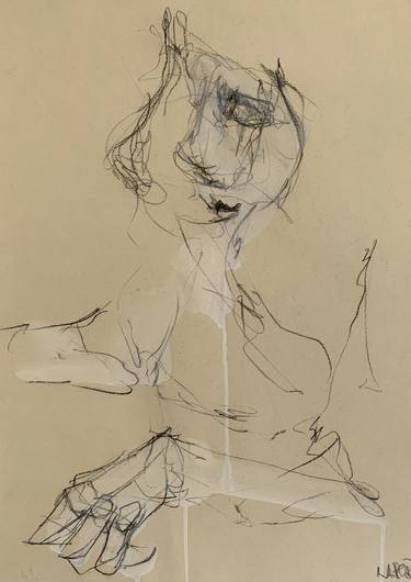 Original Abstract Expressionism Performing Arts Drawings by Laurent Anastay Ponsolle