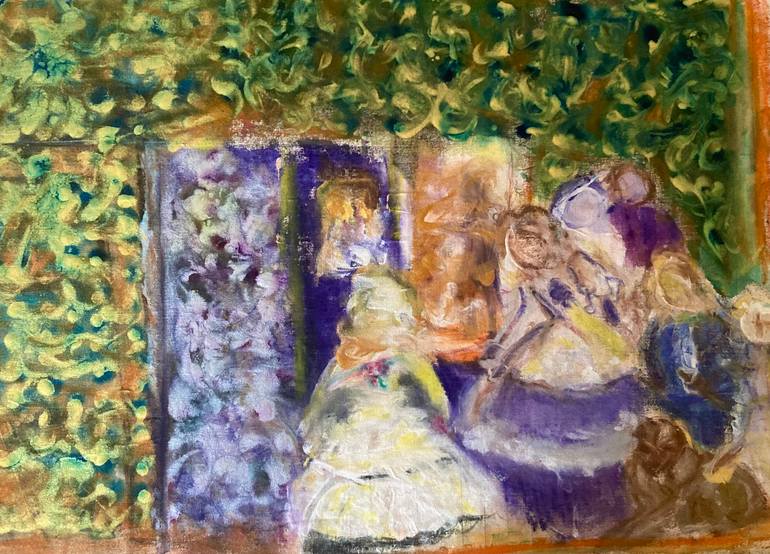 Garden Party Painting by Eileen Dalessio | Saatchi Art