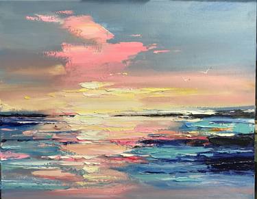 Print of Seascape Paintings by Maria A
