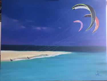 Kitesurfing Paintings For Sale 