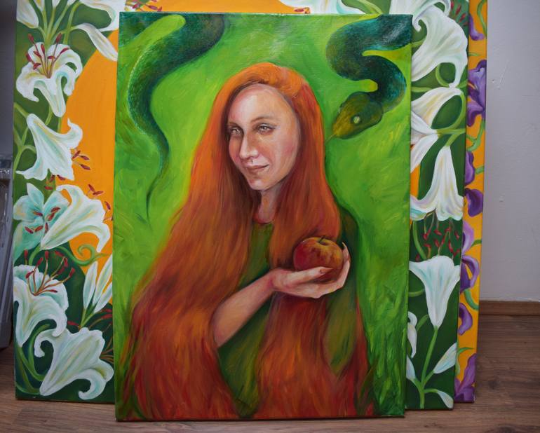 Original Expressionism Classical Mythology Painting by Mila Sretenovic