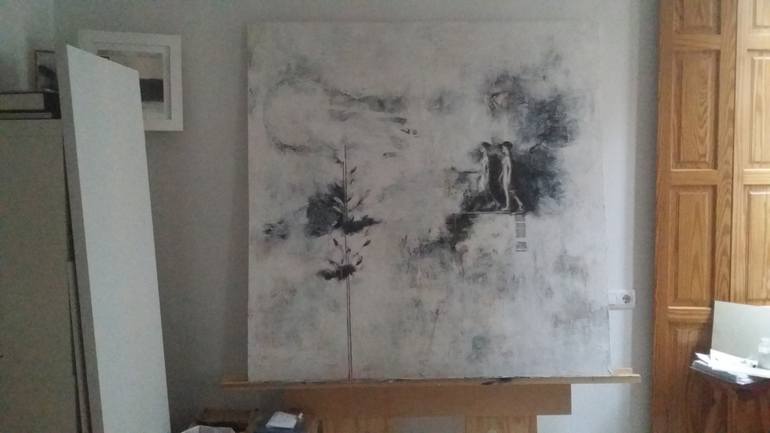Original Abstract Expressionism Nature Painting by Ana Llestín