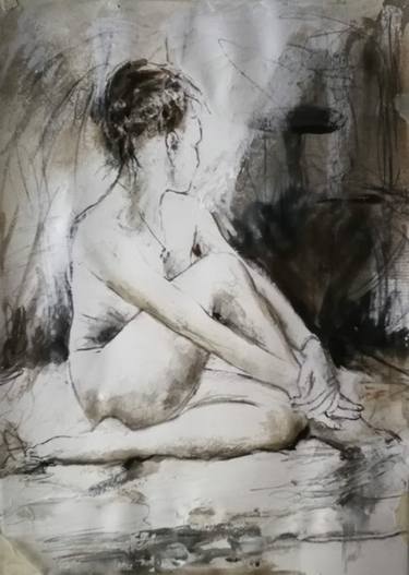 Original Figurative Nude Drawings by Ana Llestín