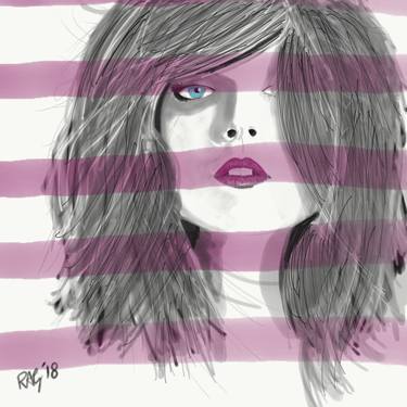 Original Fine Art Women Mixed Media by Richard Anthony