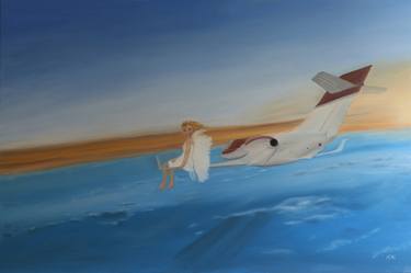 Original Aeroplane Paintings by Ildiko Mecseri