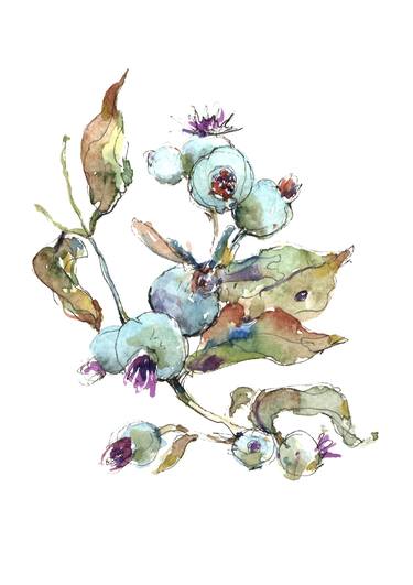 Print of Fine Art Botanic Paintings by Kateryna Kondratyeva