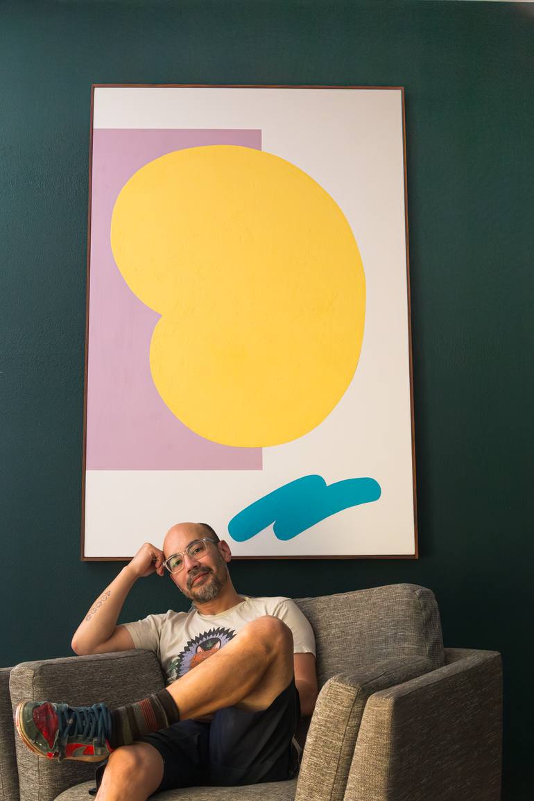 Original Art Deco Abstract Painting by Chad Goei