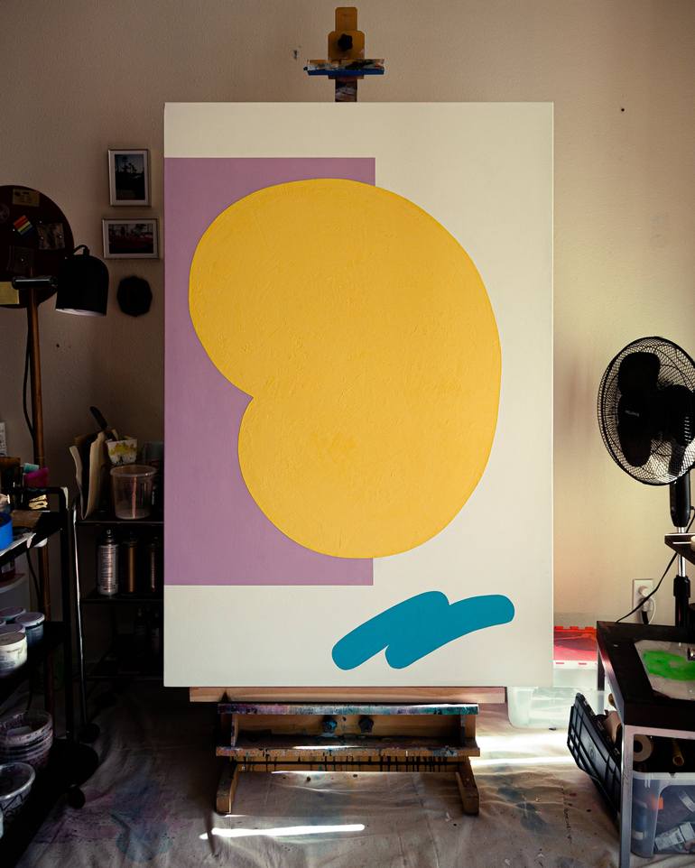 Original Art Deco Abstract Painting by Chad Goei
