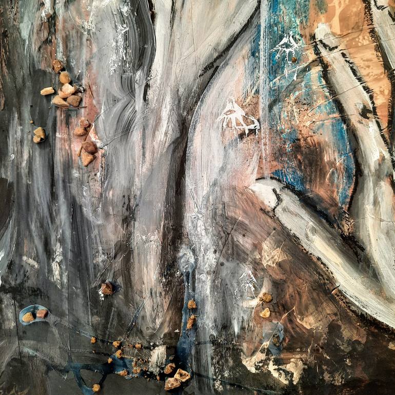 Original Expressionism People Painting by Monika Lorincova