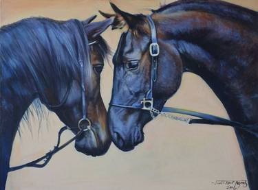Original Fine Art Horse Paintings by Judi Kent Pyrah