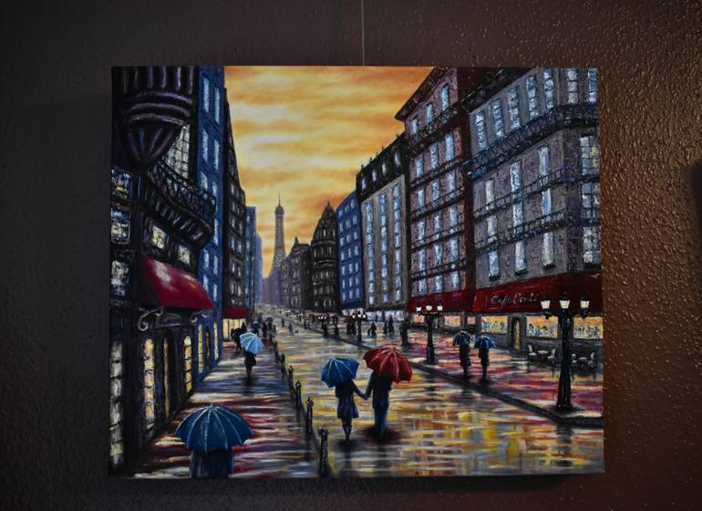 Original Cities Painting by Jessica Bianco