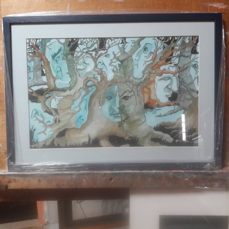 Original Figurative Fantasy Painting by Rhoda Taylor