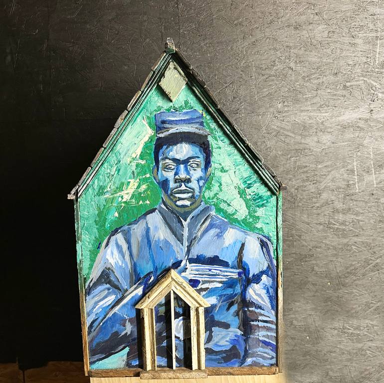 Trilogy of Black man Sculpture by Epaul Julien Saatchi Art