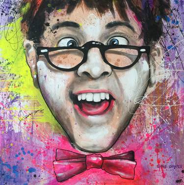 Autographed-Jerry Lewis Painting thumb