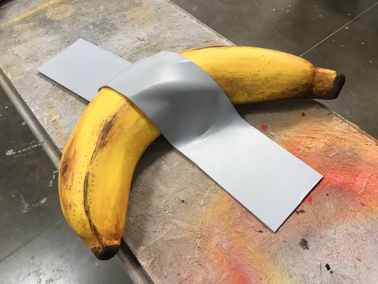 Banana Duct Tape Art Installation Installation by Shane Grammer Saatchi Art