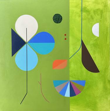 Original Geometric Abstract Paintings by Marion Griese