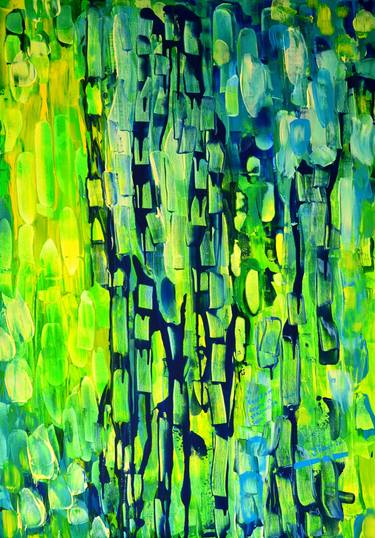 Original Fine Art Abstract Paintings by Julija Tumelyte