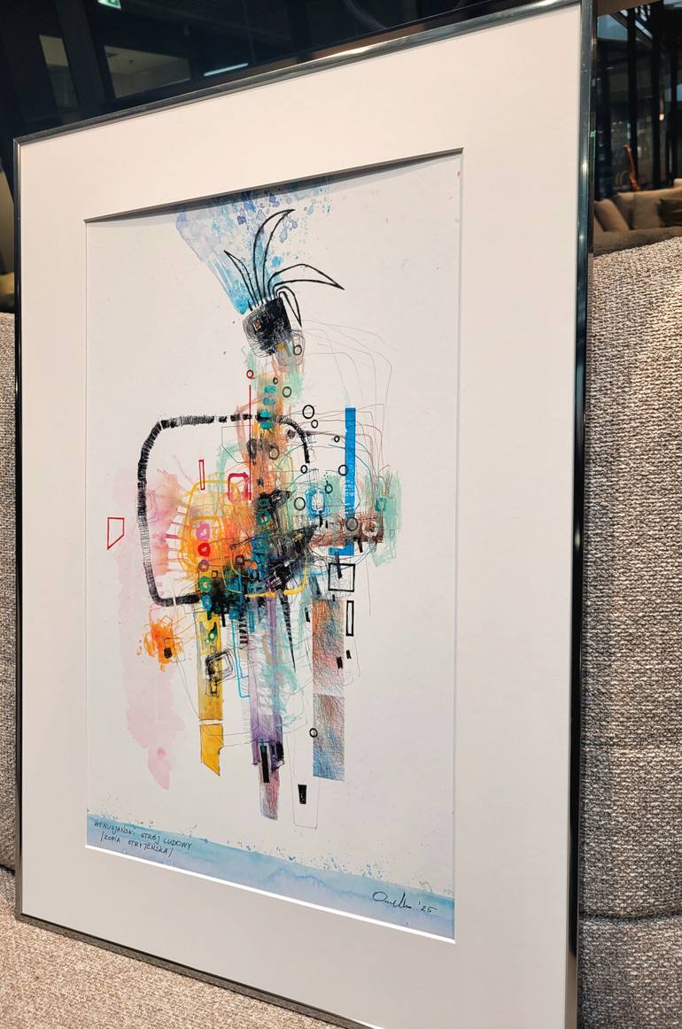 Original Abstract Drawing by Tomasz Omelko