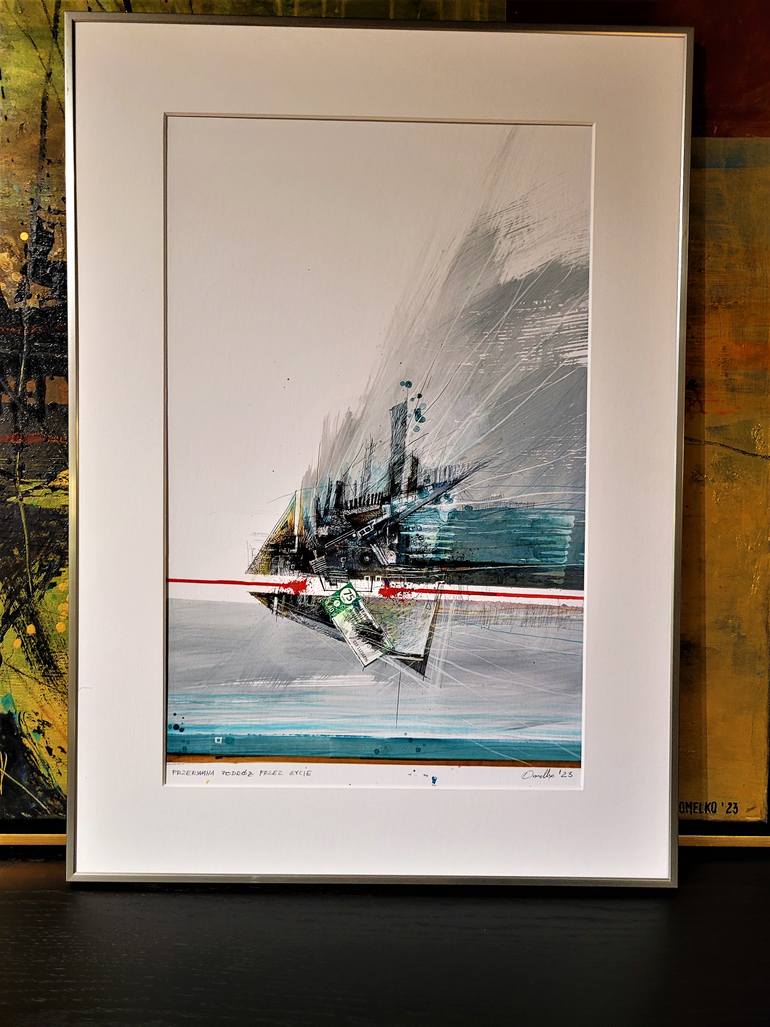 Original Abstract Drawing by Tomasz Omelko