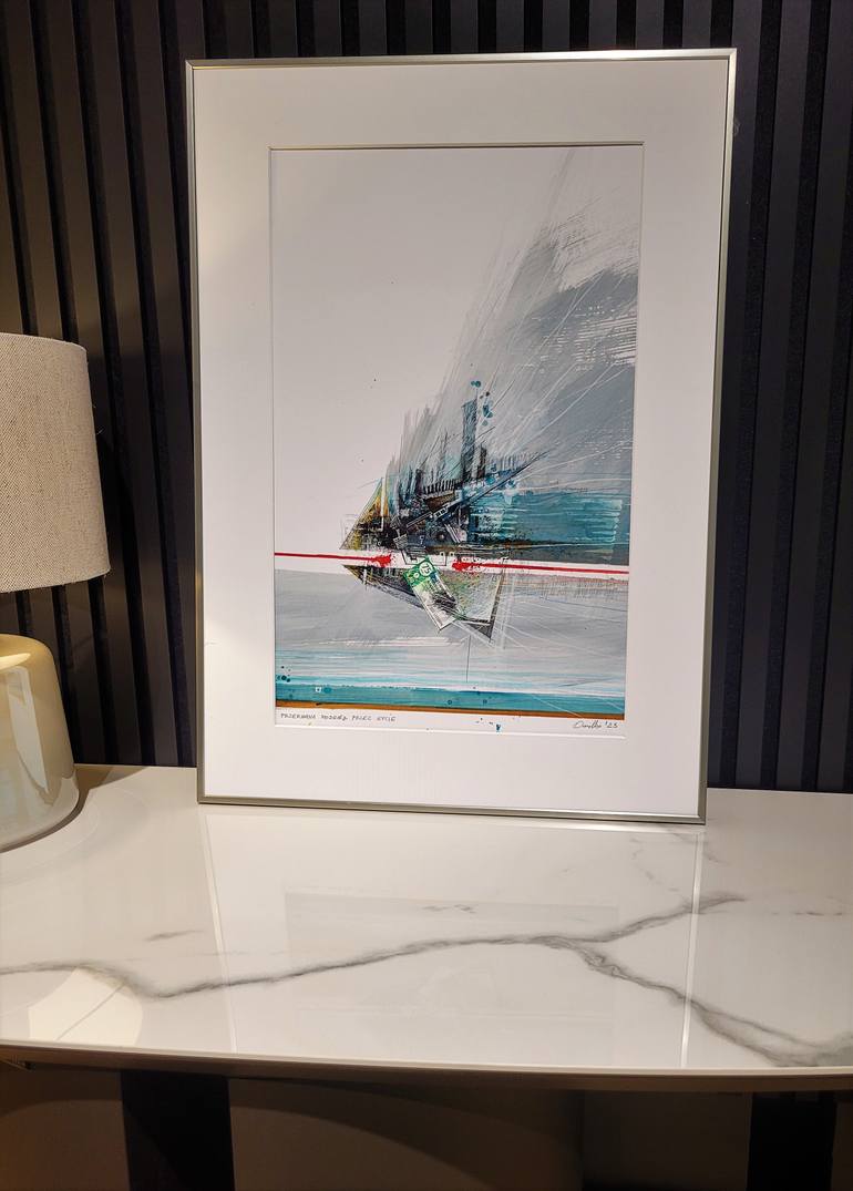 Original Abstract Drawing by Tomasz Omelko