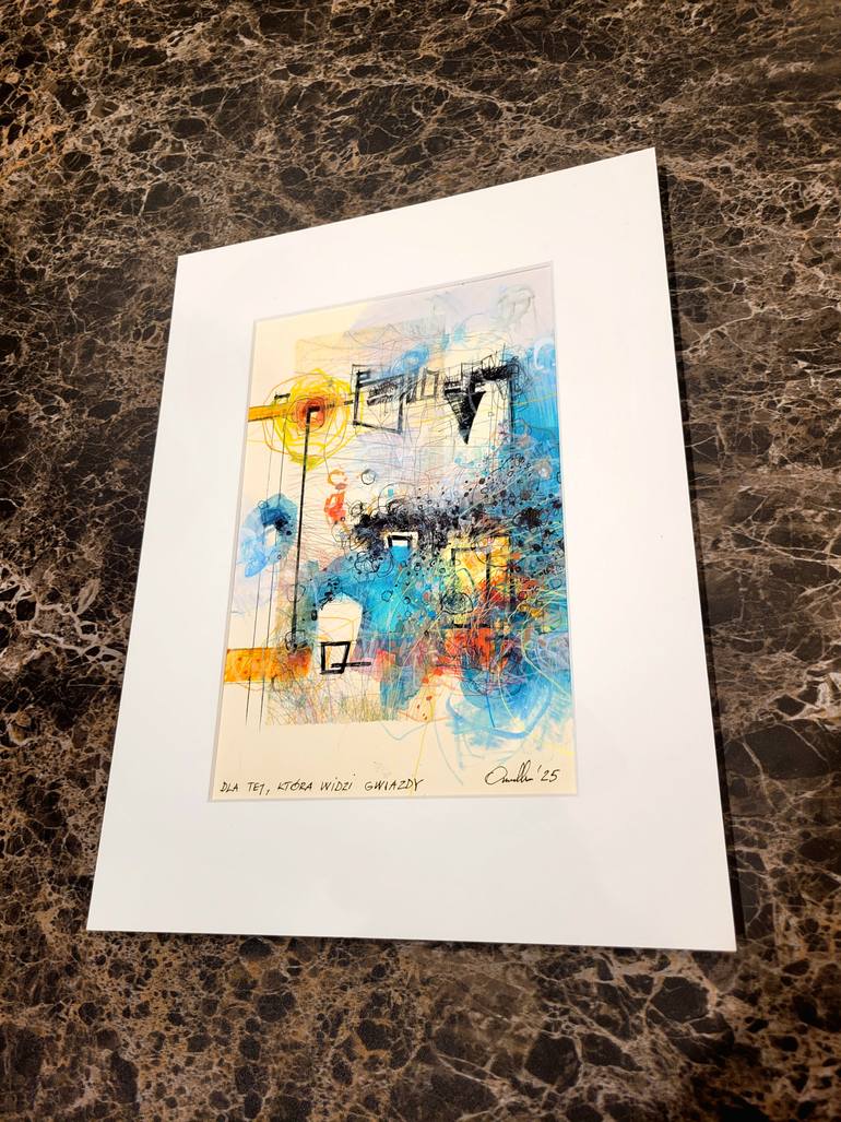 Original Abstract Expressionism Abstract Drawing by Tomasz Omelko