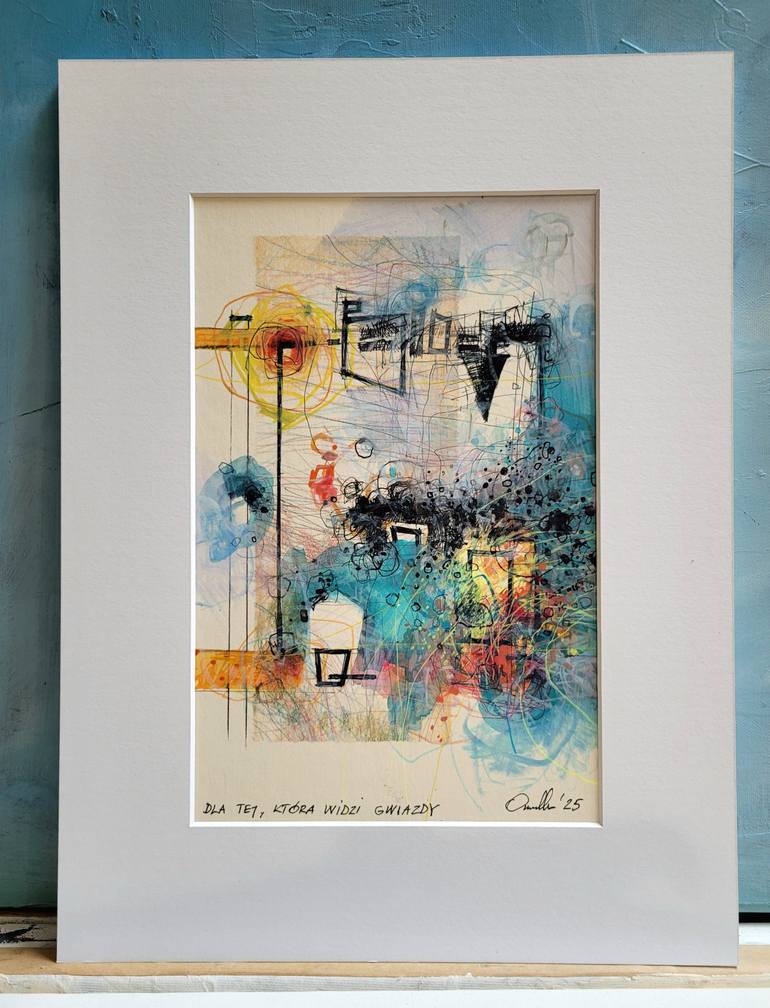 Original Abstract Expressionism Abstract Drawing by Tomasz Omelko