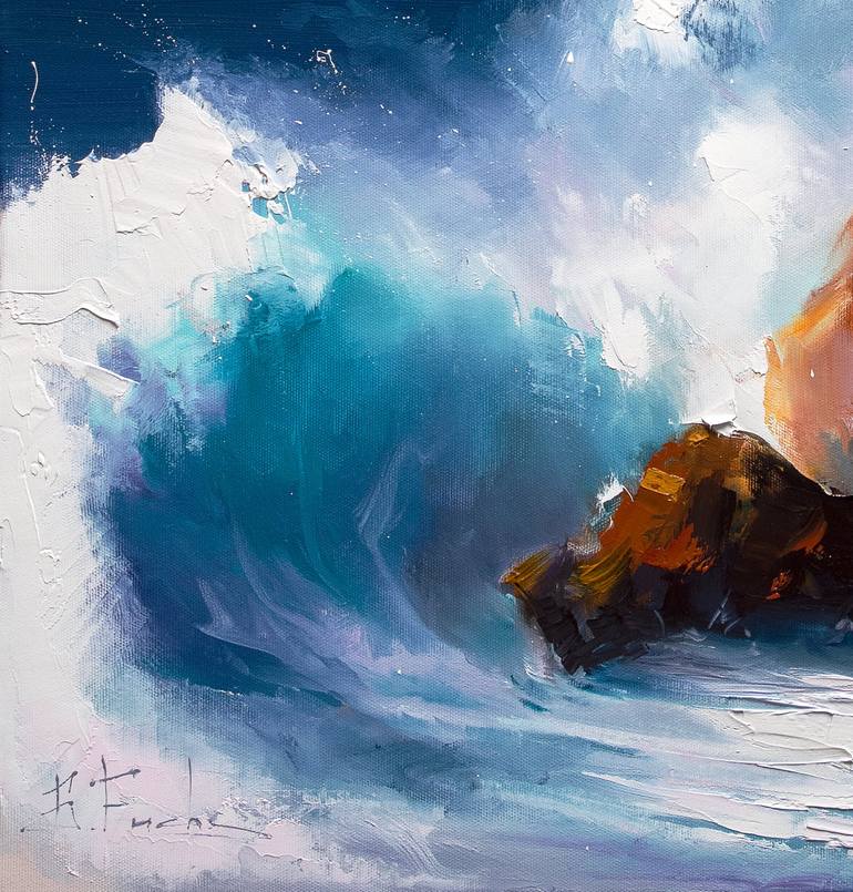 Original Seascape Painting by Bozhena Fuchs