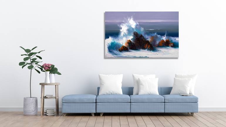 Original Seascape Painting by Bozhena Fuchs
