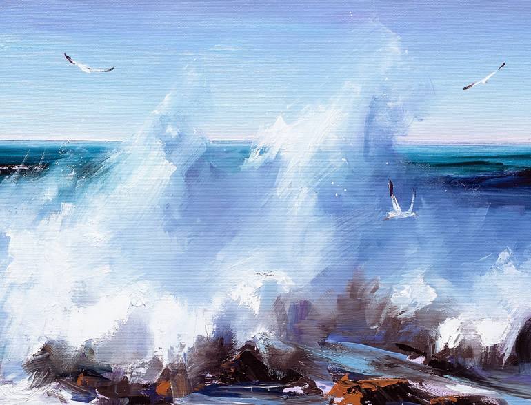 Original Seascape Painting by Bozhena Fuchs