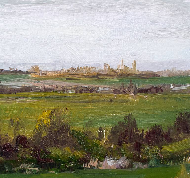 Original Impressionism Landscape Painting by Bozhena Fuchs