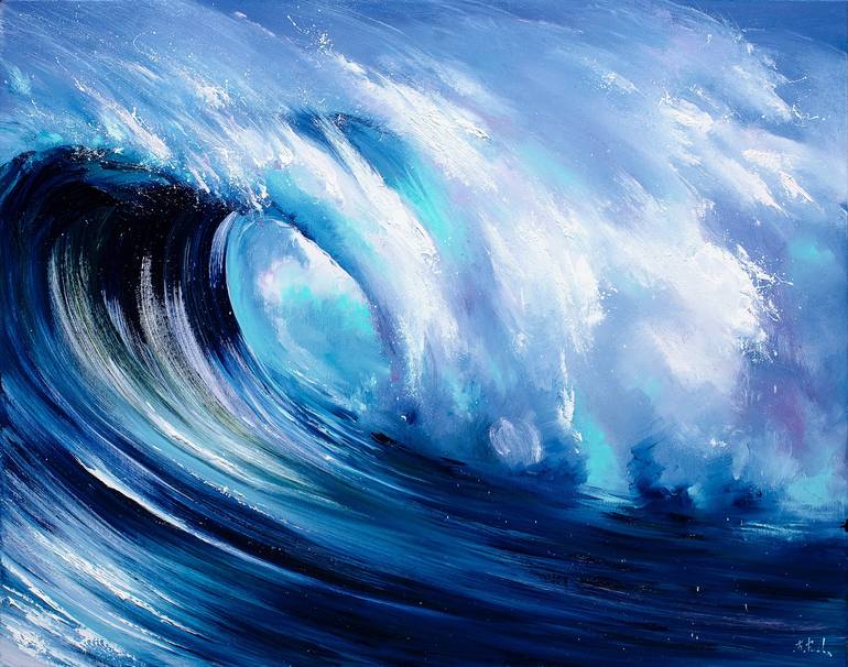 Original Contemporary Seascape Paintings by Bozhena Fuchs
