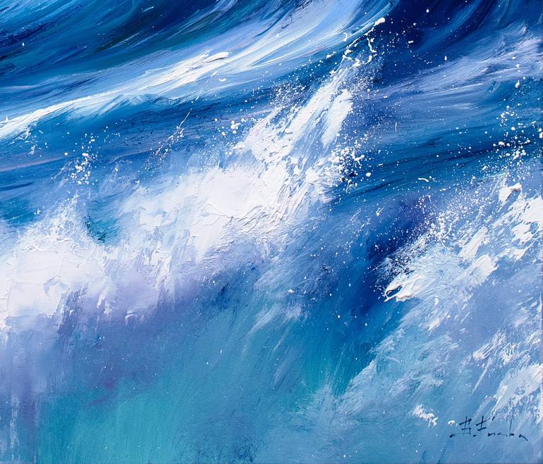 Original Seascape Painting by Bozhena Fuchs