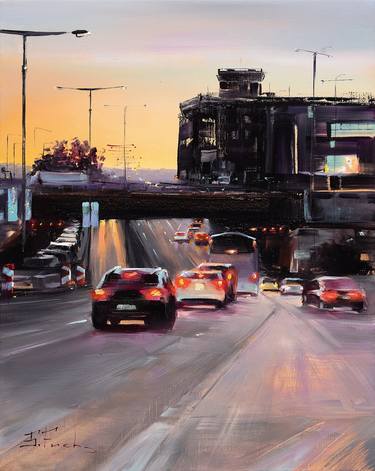 Original Realism Cities Paintings by Bozhena Fuchs