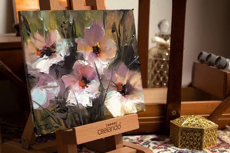 Original Impressionism Floral Painting by Bozhena Fuchs