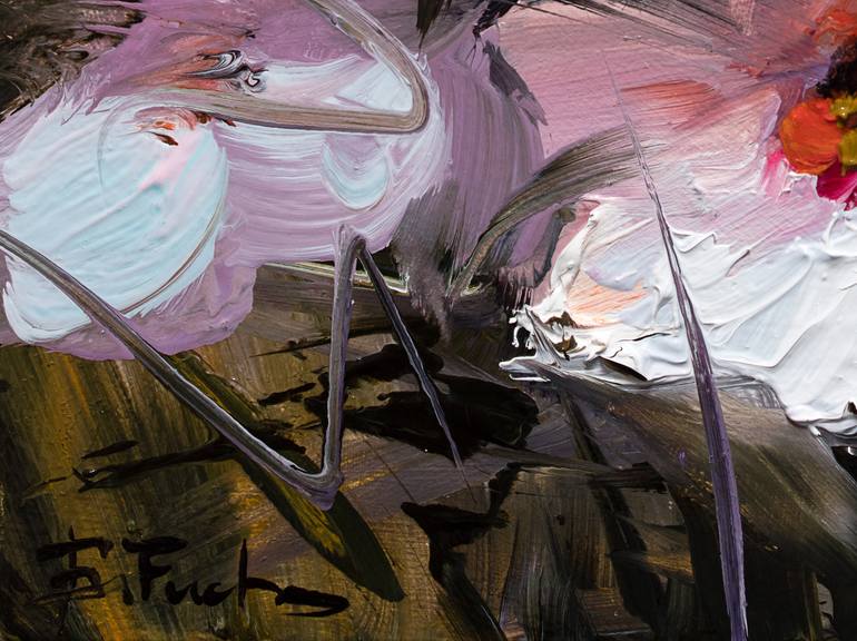 Original Impressionism Floral Painting by Bozhena Fuchs