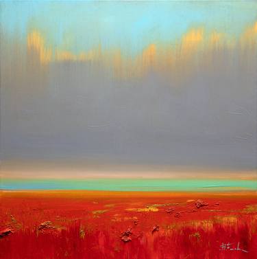 Original Abstract Landscape Paintings by Bozhena Fuchs